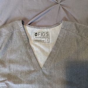 Figs Casma Heather Gray Scrub top